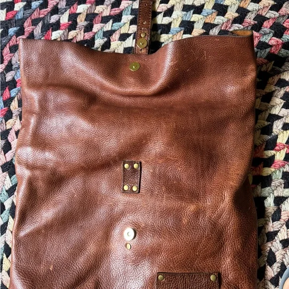 Portland Leather Brown Backpack - Picture 8 of 10